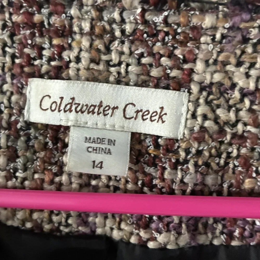 Coldwater Twead Blazer size 14 multicolor - Picture 2 of 5